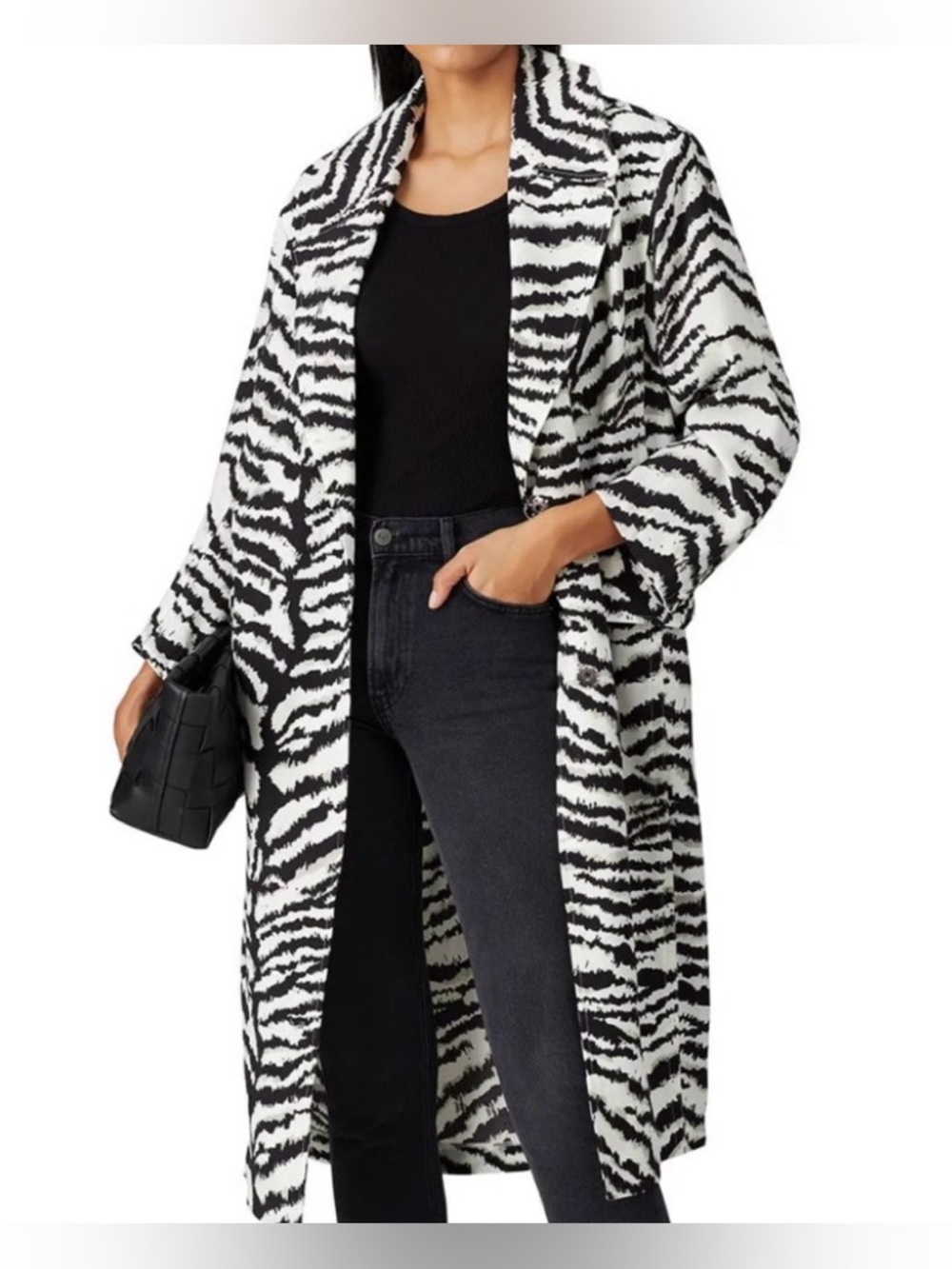 Victor Alfaro Collective Zebra Print Lightweight Jacket, Size Oversized XS - Picture 2 of 8